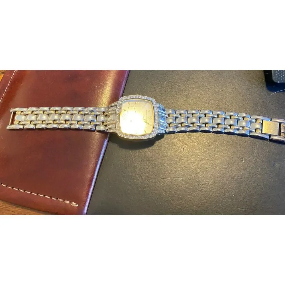 Women's Style&co Watch, Silver Tone with Crystal Accents' Bracelet Band